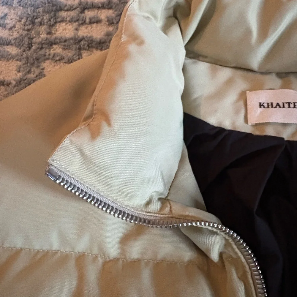KHAITE Cropped Tan Puffer Jacket - Picture 11 of 11